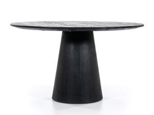 Aron eettafel 130cm zwart