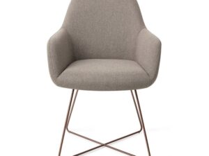 Eetkamerstoel Hiroo cross, met armleuning