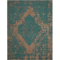 Vlakgeweven tapijt Marbella turquoise 120×170 cm