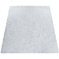 Hoogpolig tapijt Nizza wit 240×340 cm