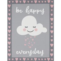 Kindertapijt wasbaar Aleynia roze 140×200 cm