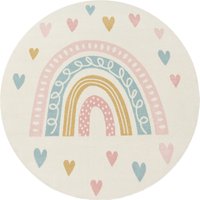 Kindertapijt Ninique crème 120 cm rond