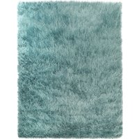 Hoogpolig tapijt Glamorous turquoise 240×340 cm