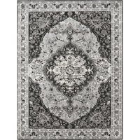 Vintage tapijt Escara zwart 240×330 cm