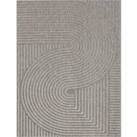 Binnen- en buitenkleed Bruna grijs  240×340 cm