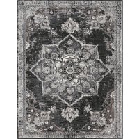Vintage tapijt Escara zwart 200×280 cm