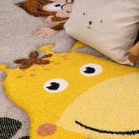 Kindertapijt Diamora beige 120 cm rond