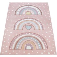Kindertapijt Kosmos roze 120×170 cm