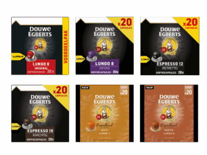 Proefpakket Douwe Egberts – 120 koffiecups