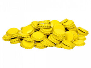 Kroonkurken 26 mm geel 100 st.
