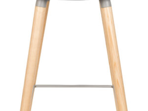 Zuiver Barkruk 'Albert Kuip' PP, kleur Lichtgrijs (zithoogte 75cm)