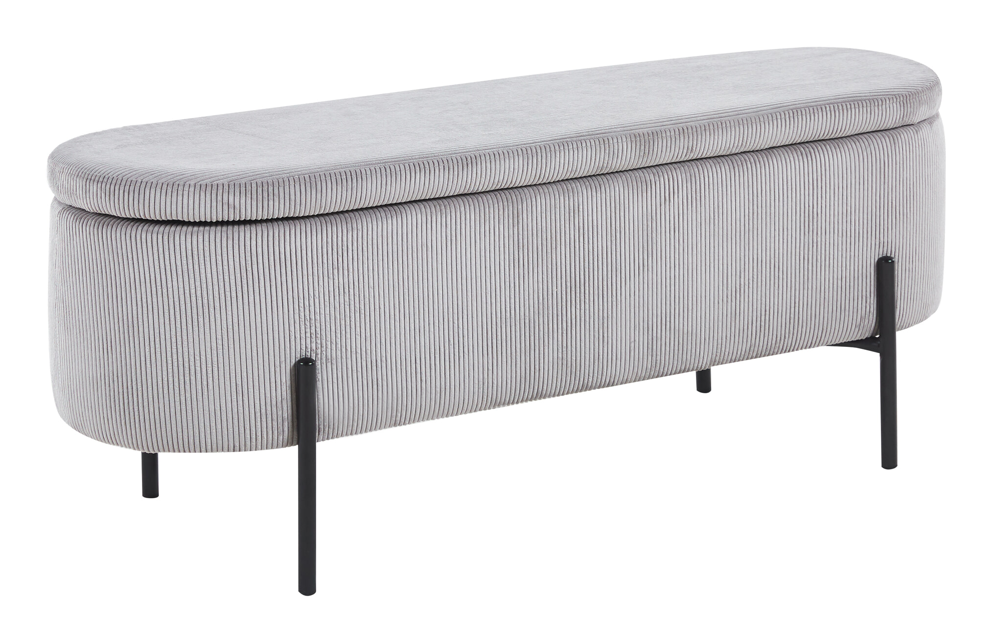 Artistiq Bankje 'Arissa' 110cm, kleur lichtgrijs