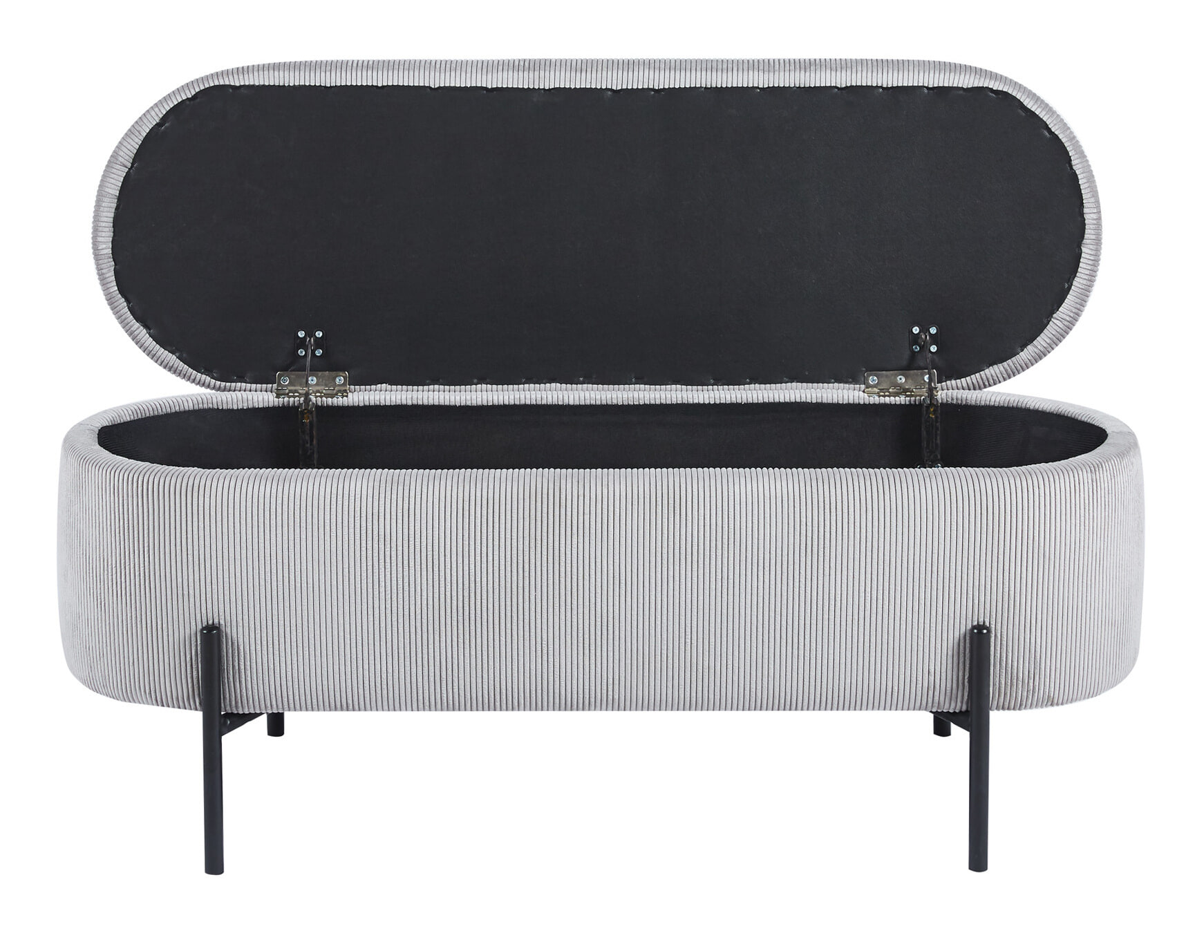 Artistiq Bankje 'Arissa' 110cm, kleur lichtgrijs - Afbeelding 2