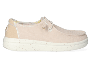 HEYDUDE Instappers Dames Wendy Rise Stretch Taupe  Stretch Textiel