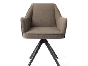 Jesper Home Eetkamerstoel 'Tome' Turn Black, Draaibaar, kleur Idaho Potato