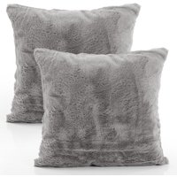 Kussensloop Solina antraciet 45×45 cm, 2 stuks