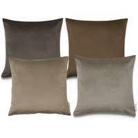 Kussensloop Chino taupe 45×45 cm, 4 stuks