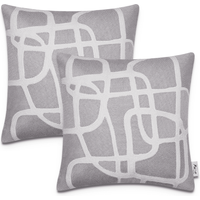 Kussensloop Chino lichtgrijs 45×45 cm, 2 stuks