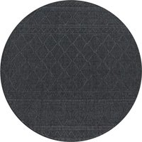 Binnen- en buitenkleed Verona grijs  80 cm rond