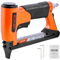 VEVOR Pneumatische Nietmachine, Pneumatische Spijkermachine voor 71 Serie Fijne Nieten, 9,5 mm Kroon, 6-16 mm Lengte, Max. 180 stuks. Pneumatisch Spijkerpistool voor Meubelstoffering, Houtbewerking, Doe-het-zelfprojecten.