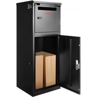 VEVOR pakketbrievenbus 41,2×40,1×110,5cm pakketbrievenbus stalen palletbox 50kg brievenbus brievenbus XXL brievenbus met wachtwoordvergrendeling druksluiting antidiefstalopening voor pakketten brieven etc.